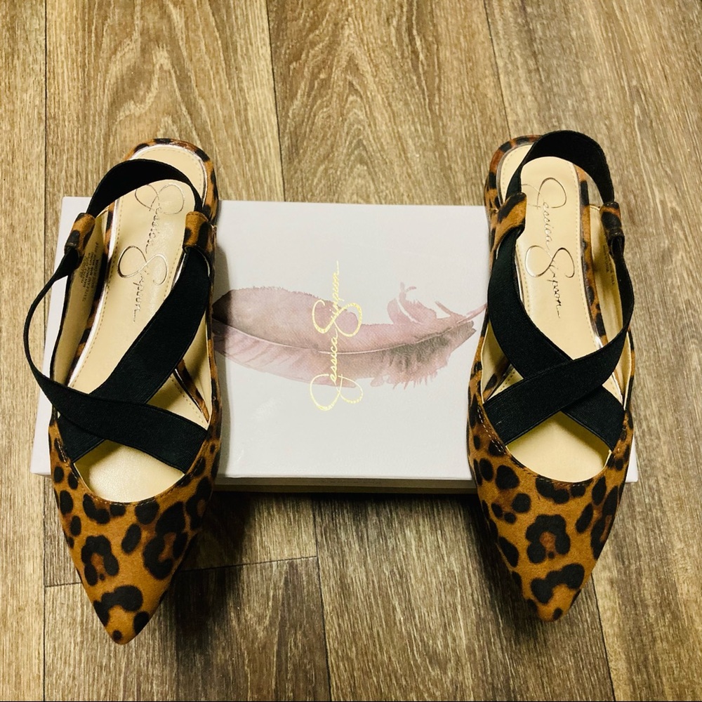 JESSICA SIMPSON | Lurina Leopard Print Flats Sz. 6 - Picture 6 of 16